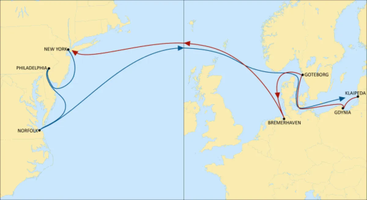 MSC CONNECTS THE BALTIC SEA AND THE US EAST COAST
