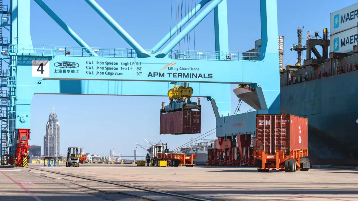 APM Terminals Mobile breaks all time container throughput record