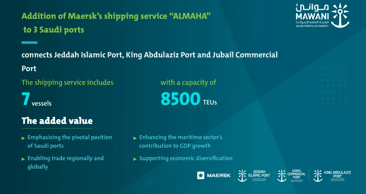 Maersk’s Al Maha Service to Call at Three Saudi Ports