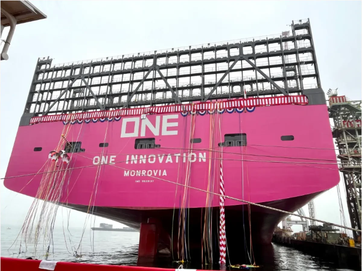 Ocean Network Express Takes a Bold Step Towards Sustainable Shipping With 24,000-Teu Container Ship “One Innovation”