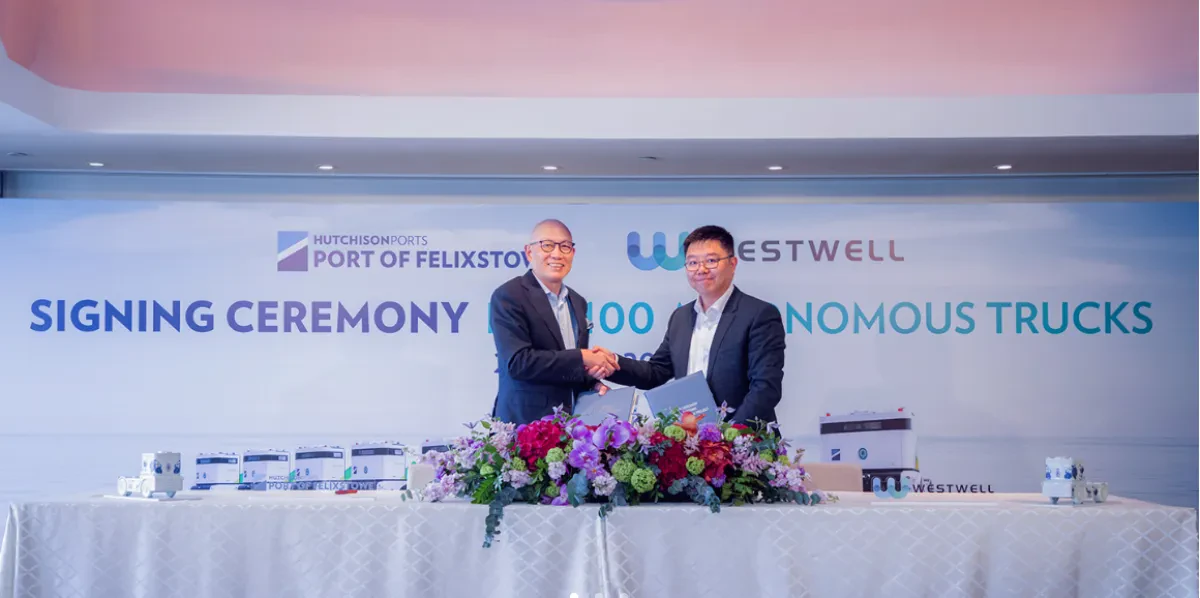 Port of Felixstowe and Westwell Agree Deal for 100 Autonomous Trucks