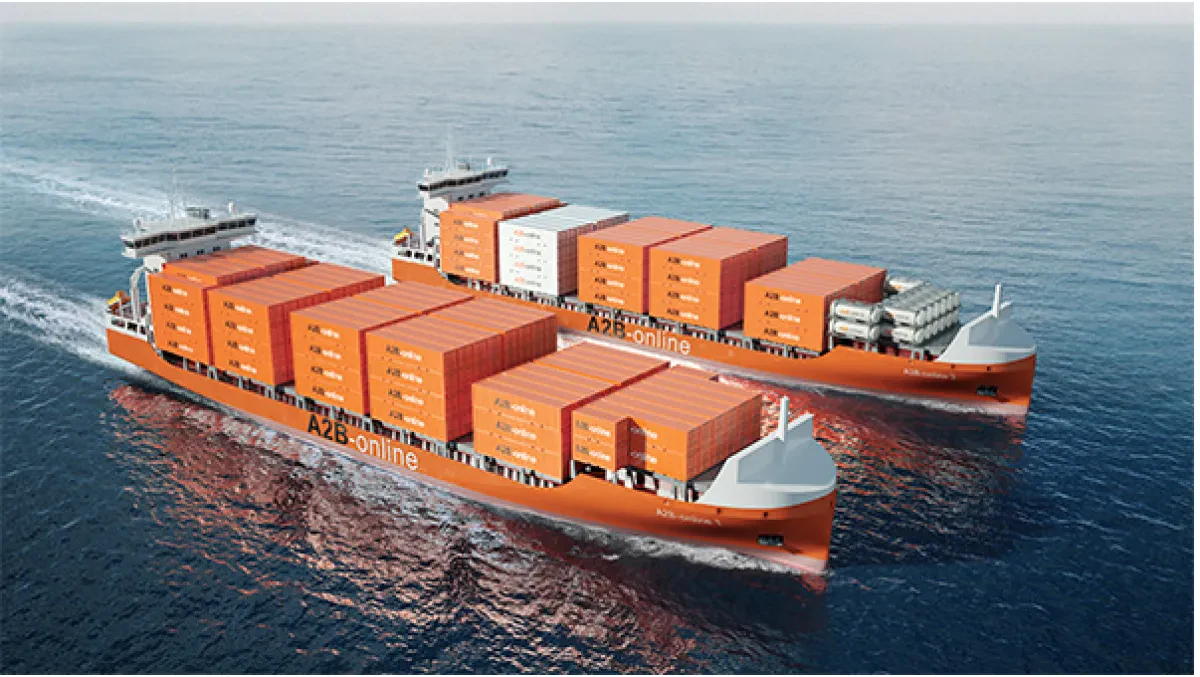 A2B-online is pleased to announce the newbuild of two environmentally friendly container vessels