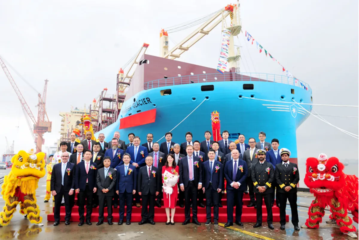 Yangzijiang Shipbuilding delivers fuel-efficient Maersk Glacier