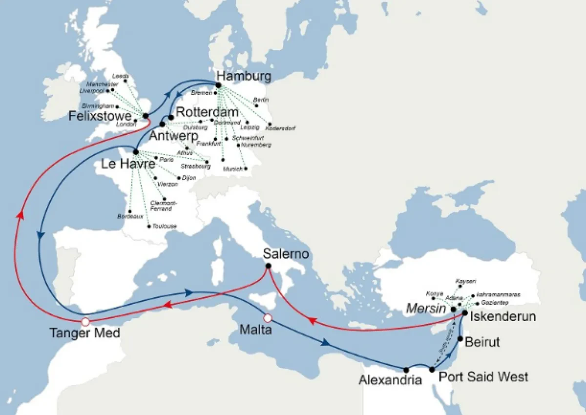 CMA CGM to adapt the setup of its NC LEVANT EXPRESS service connecting North Europe with East Med/Levant area