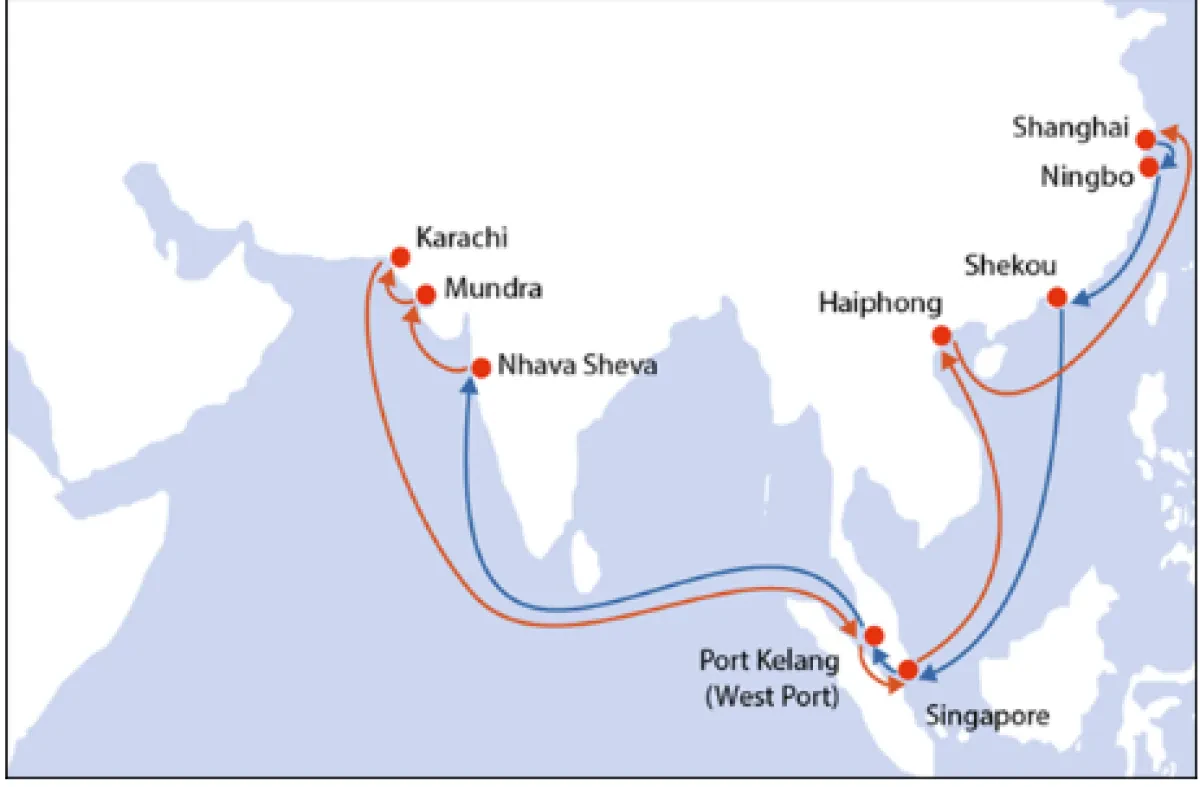 PIL commences revamped China Subcontinent Express service (CSE) with added coverage in China and Pakistan