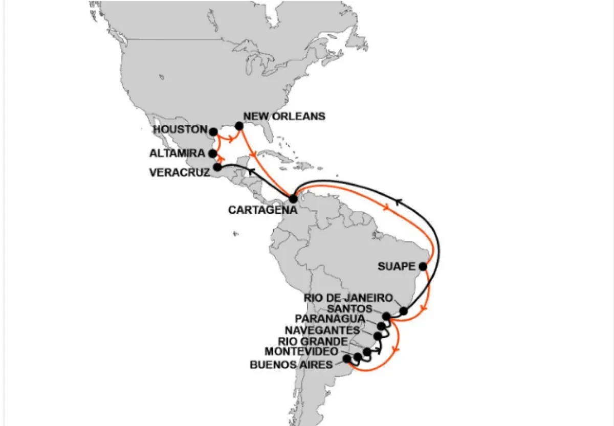 Hapag-Lloyd - Update for US Gulf - South America East Coast (GS1) service