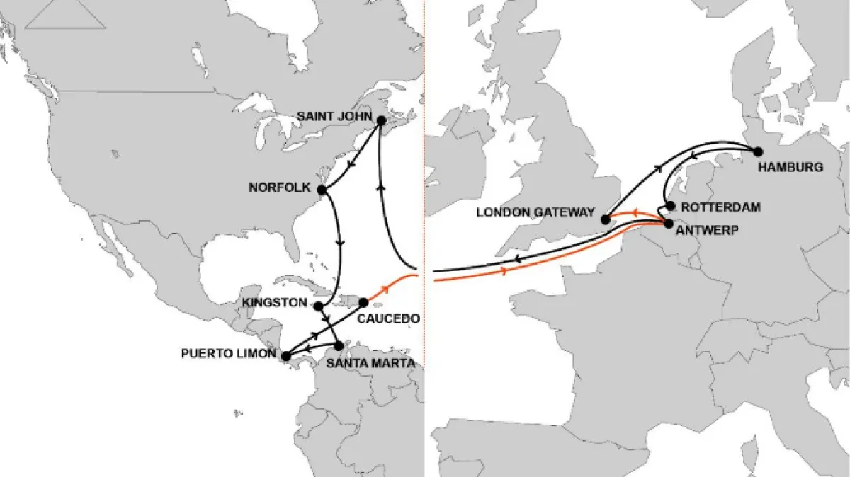 Hapag-Lloyd - New Port Coverage for CES Service!