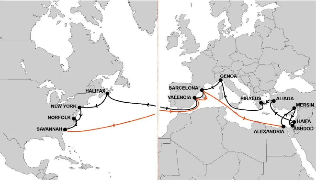 Hapag-Lloyd - AL7 service has a port addition