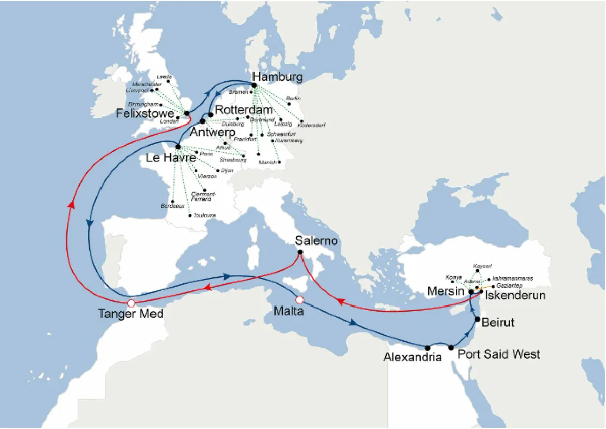 CMA CGM to resume Iskenderun calls on its NC LEVANT EXPRESS service connecting North Europe with East Med/Levant area