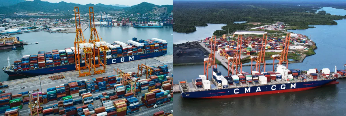 Contecon Manzanillo, Sociedad Puerto Industrial Aguadulce receive largest boxship