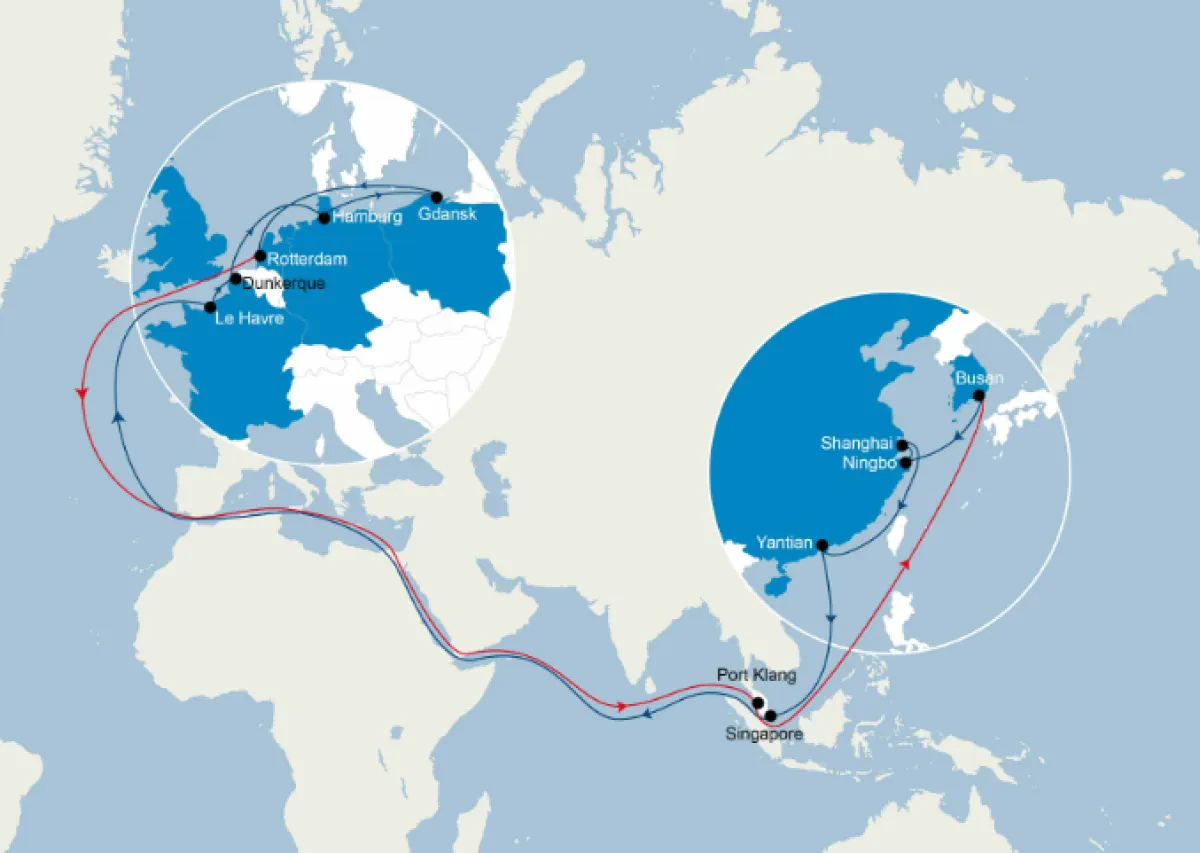 CMA CGM to enhance its FAL1 and FAL3 services connecting Asia with North Europe