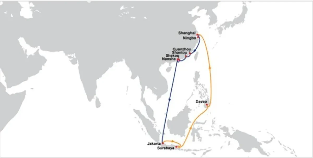 OOCL announces new China Indonesia Philippines Services (CIP1 & CIP2)