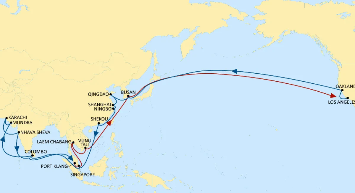 MSC is Now Directly Connecting Asia, Pakistan, and US West Coast