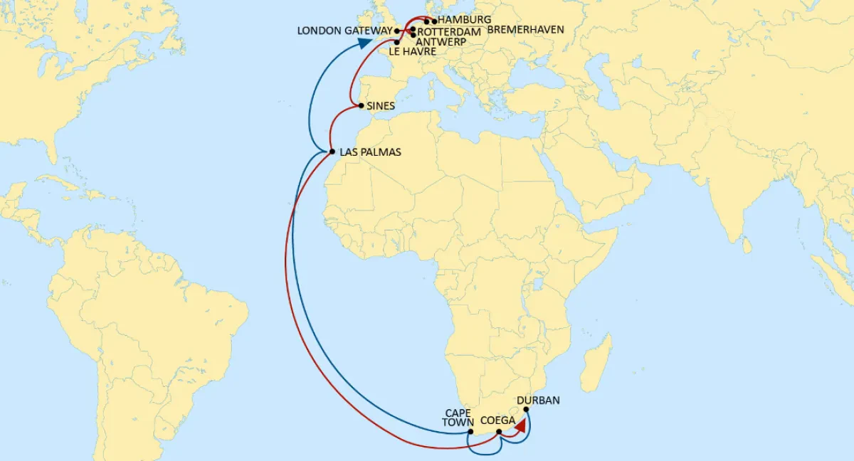 MSC Enhances Connections Between Europe and South Africa