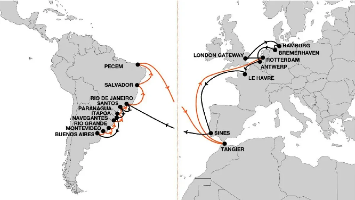 Hapag-Lloyd - New port coverage for ECX service