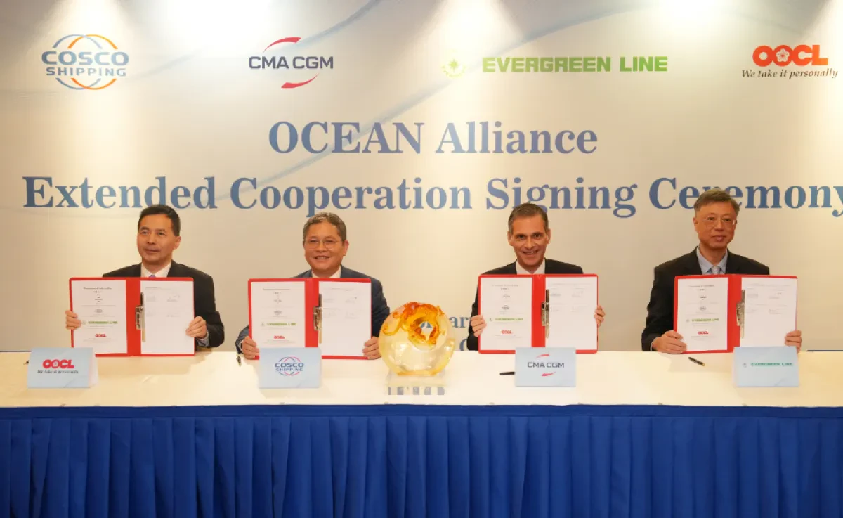 CMA CGM, COSCO SHIPPING, Evergreen and OOCL to extend OCEAN Alliance until 2032