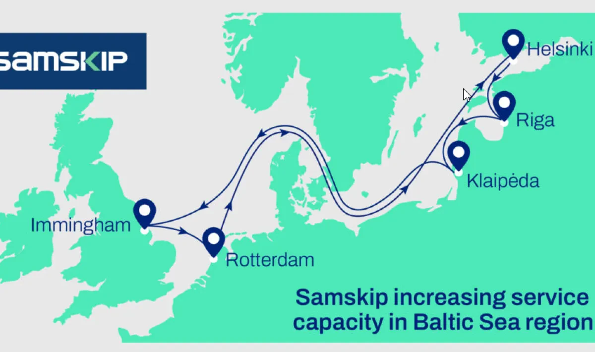 Samskip expands strategic Baltic Sea development to increase service capacity and include Klaipeda in the network