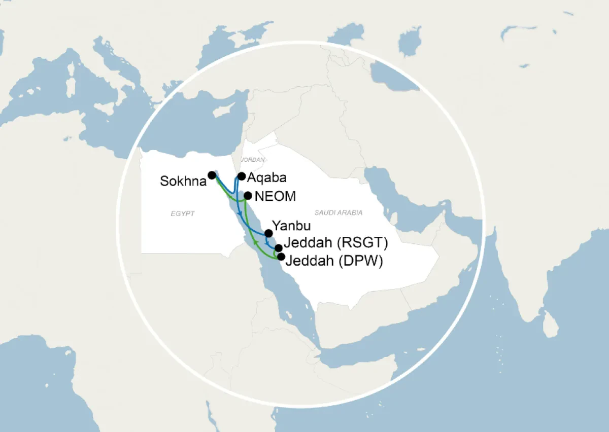 CMA CGM announces upgrade to service between Jeddah and North Red Sea in partnership with Folk Maritime