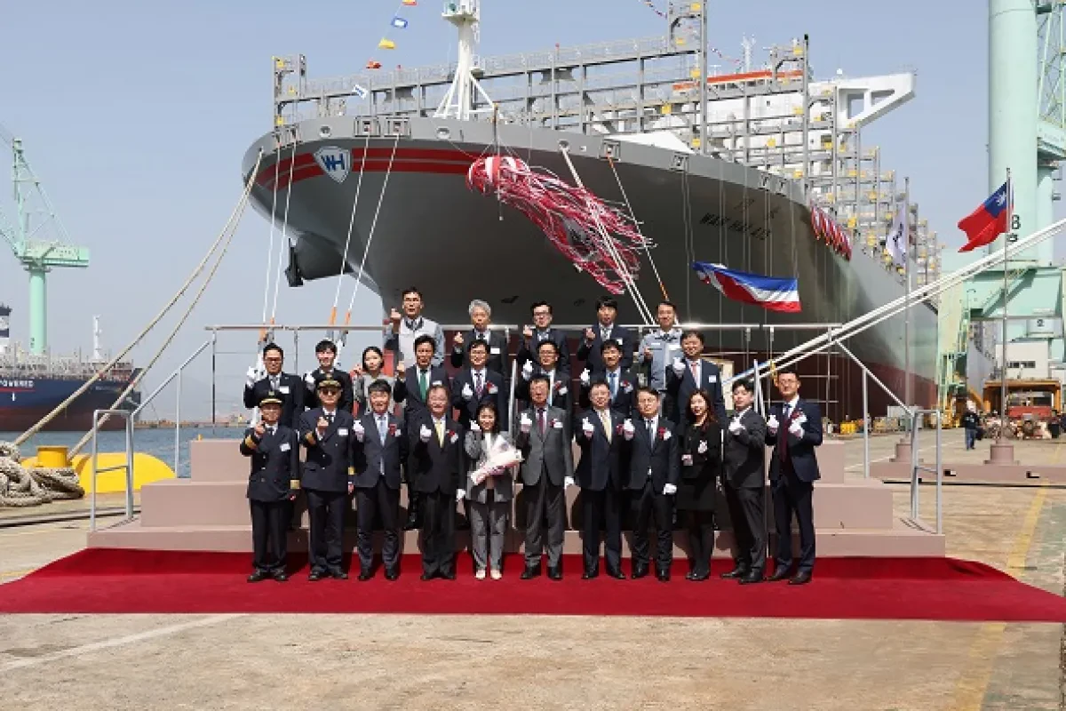 Wan Hai Lines Holds Naming Ceremony for 13,100teu Newbuilding “WAN HAI A15”