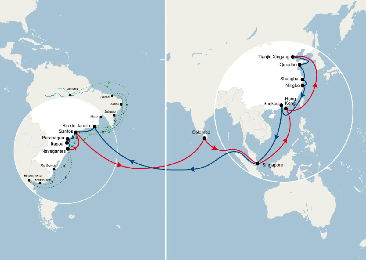 CMA CGM to strengthen and reshuffle its SEAS1 & SEAS2 services connecting Asia and East Coast South America