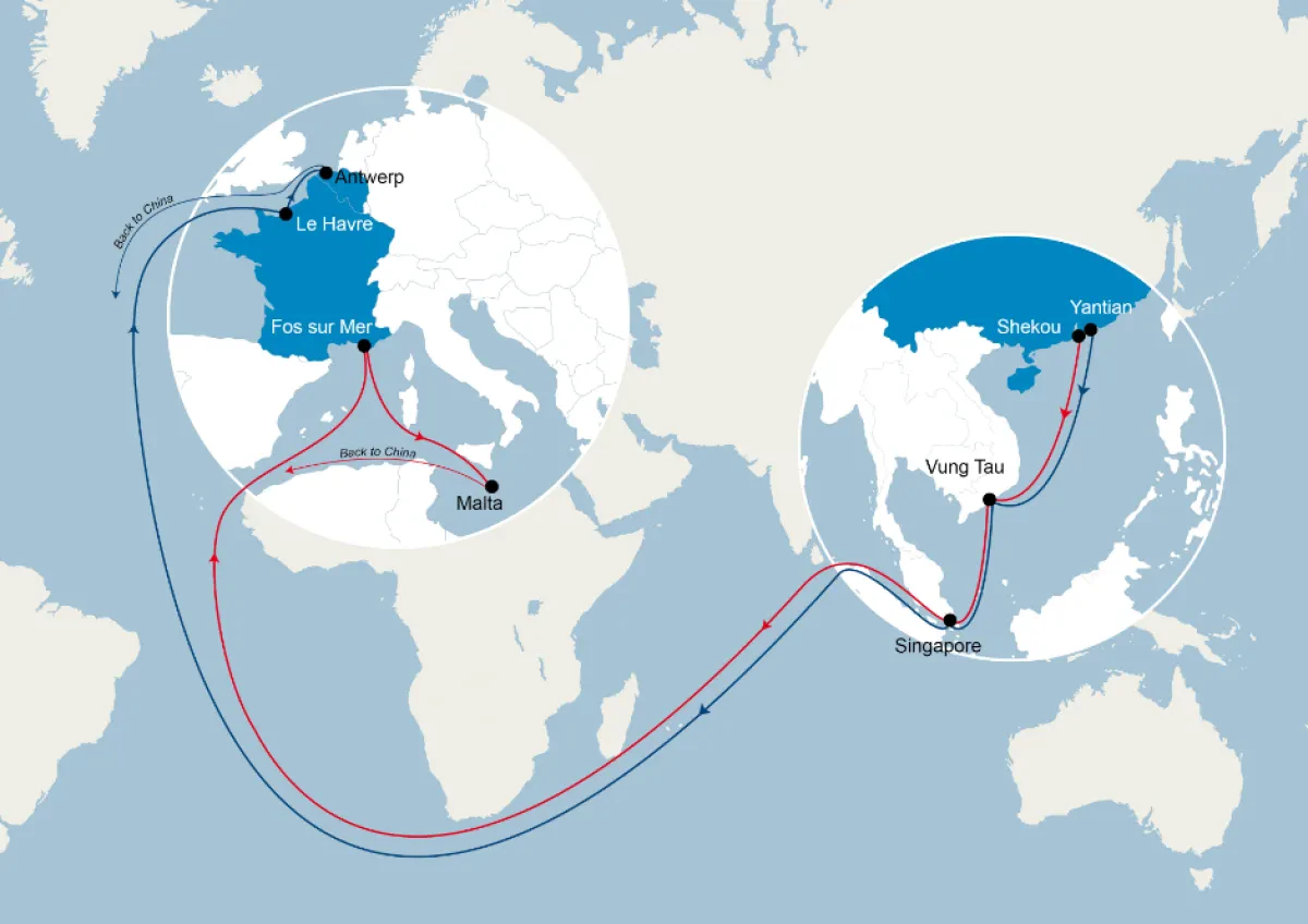 CMA CGM launches the French Peak Service: An exceptional seasonal shipping line to meet high demand between Asia and Europe