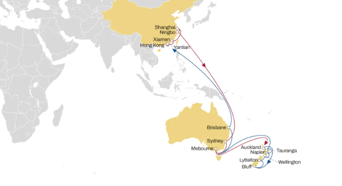 MSC Reshuffles its Asia-Oceania Network