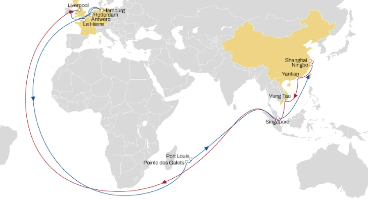 MSC Improves its Asia North Europe Network