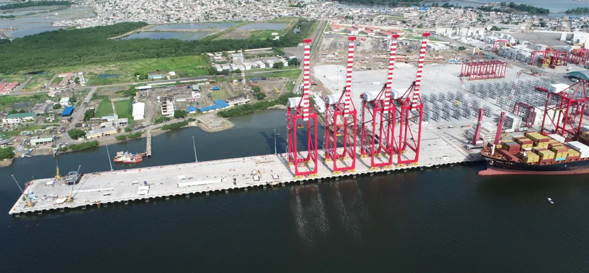 Yilport unveils new container berth and yard at Puerto Bolívar