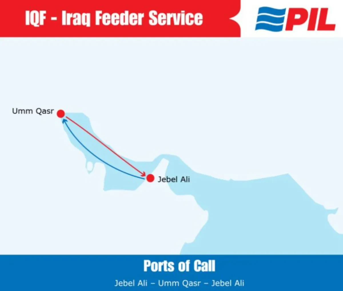 PIL launches new Iraq Feeder Service (IQF)