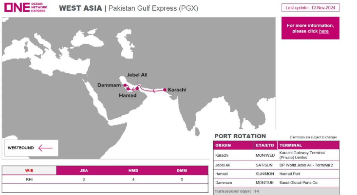 ONE - New Service Launch Connecting Pakistan and the Middle East