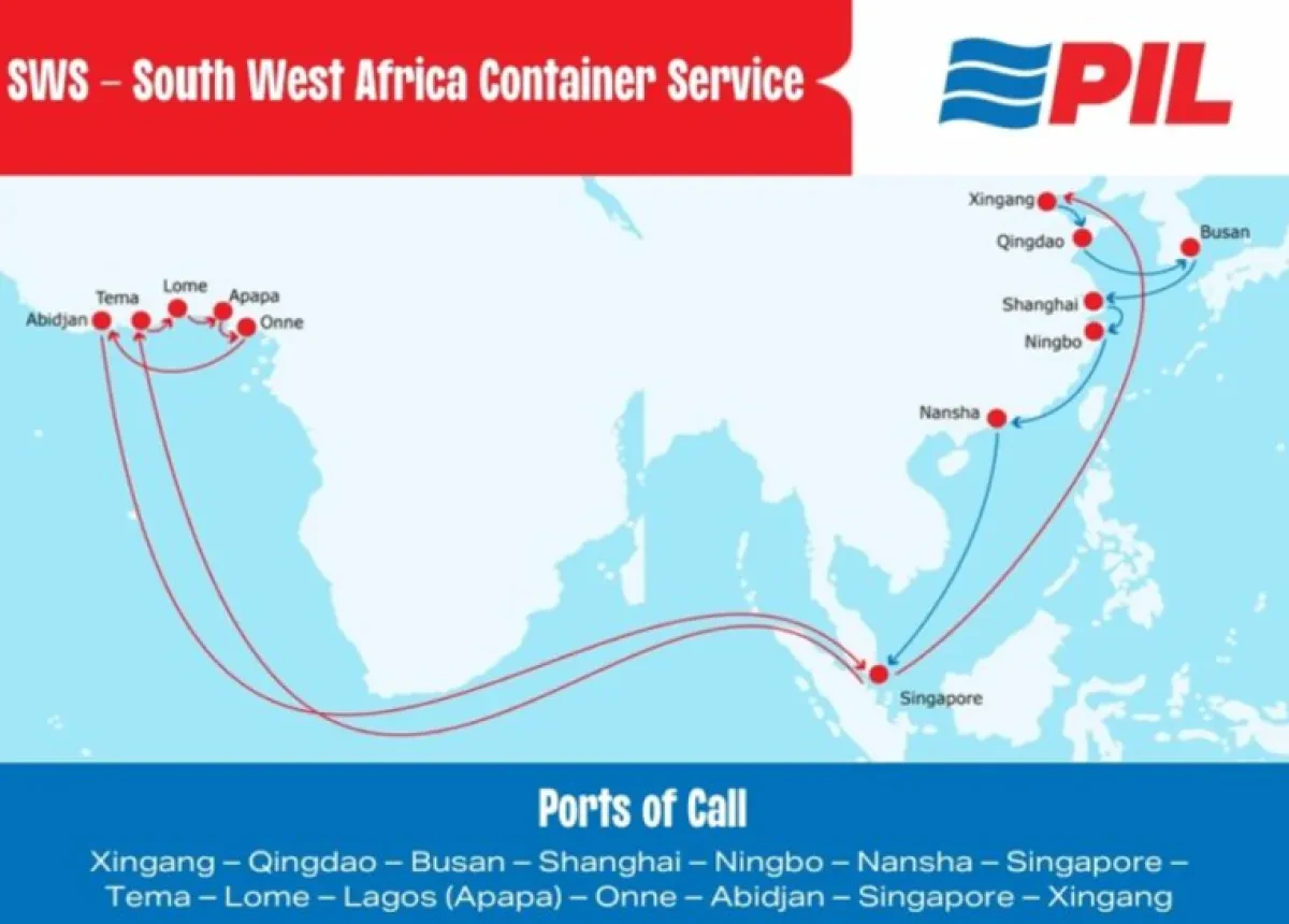 PIL Enhances South West Africa Container Service (SWS)
