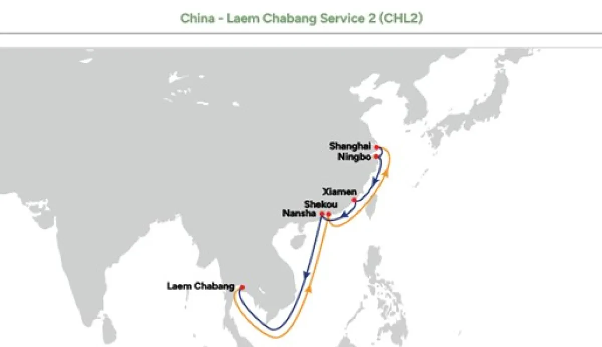 OOCL & Yang Ming to jointly launch China-Laem Chabang (CHL2)/China-Thailand Express (CTE)
