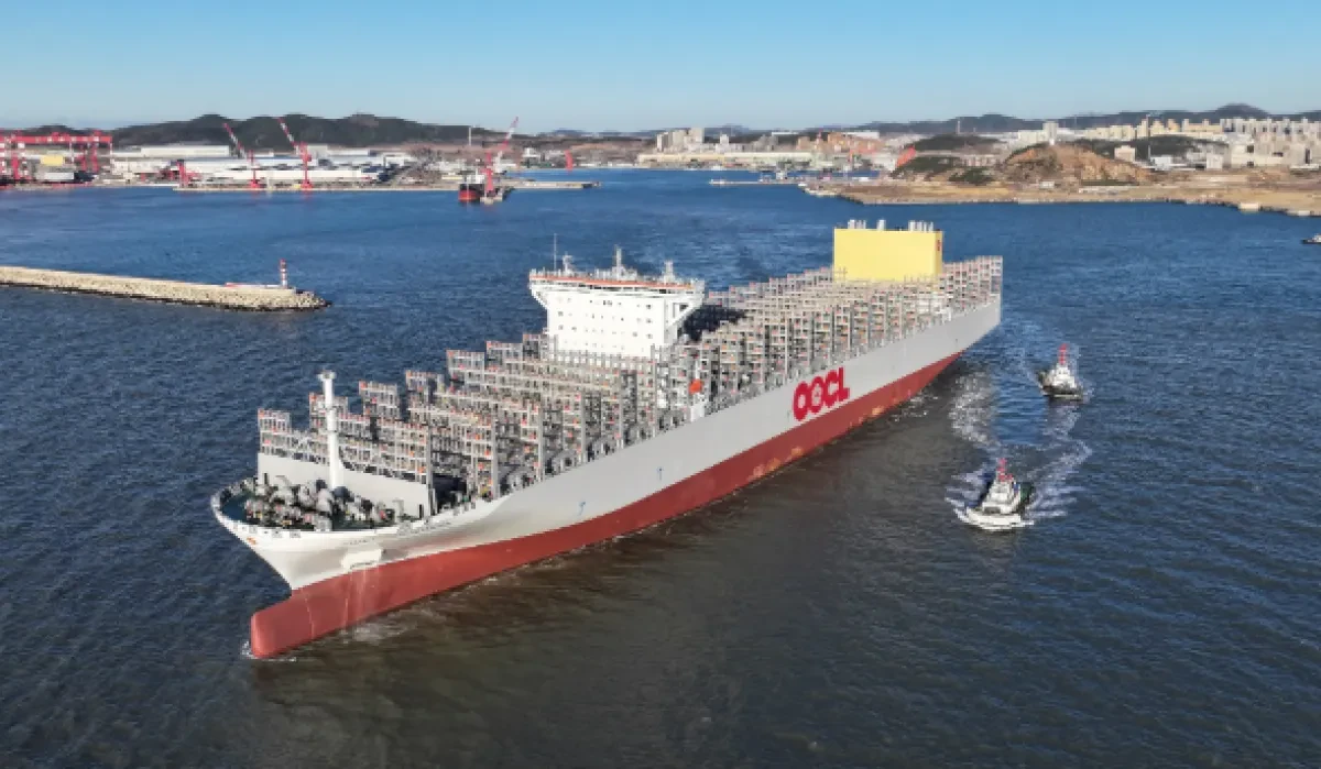 OOCL Names its Third 16,828 TEU Container Vessel, OOCL Sunflower