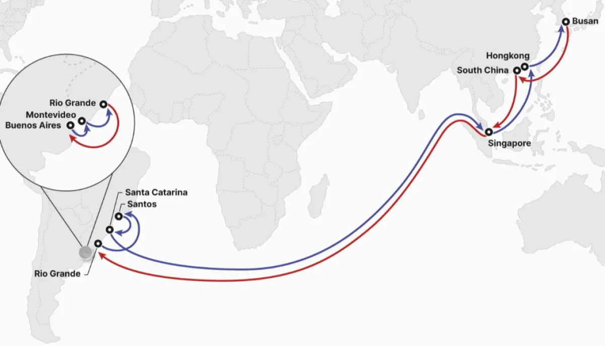HMM launches a new Far East Asia-East Latin America(FL2) service