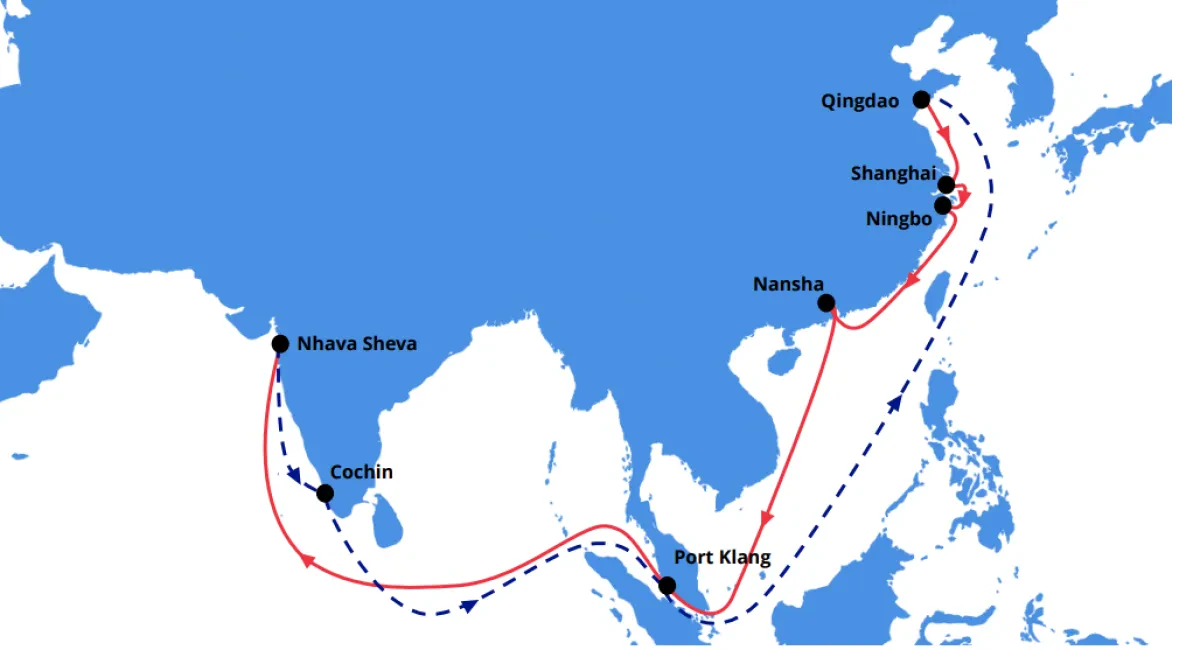RCL adds RCL North China Straits India (RNI6) service