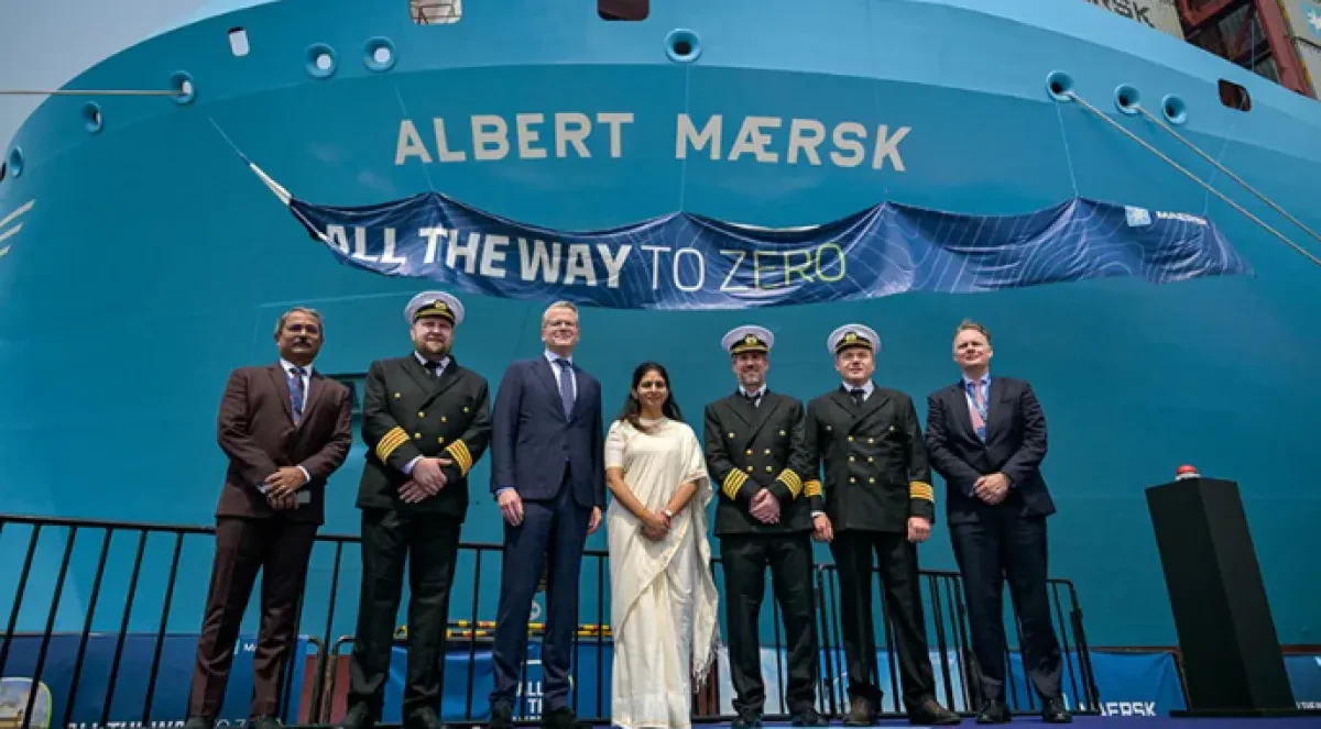 Maersk names its 11th dual-fuel Methanol vessel ‘Albert Maersk’ in Mumbai