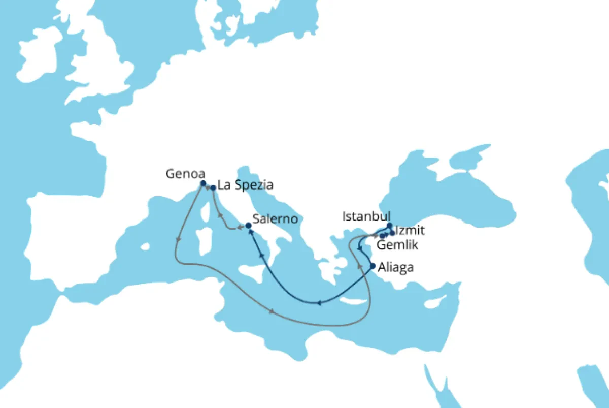 SeaLead Adds TIE Service Connecting the Mediterranean with Europe