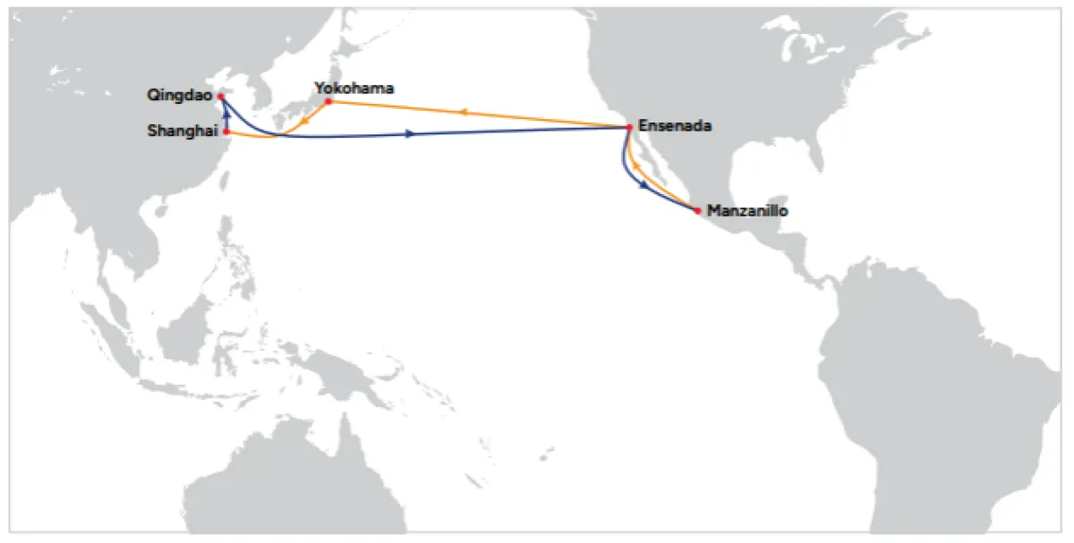 OOCL launches Transpacific Latin Pacific 8 (TLP8) to strength express linkage between Asia and Mexico