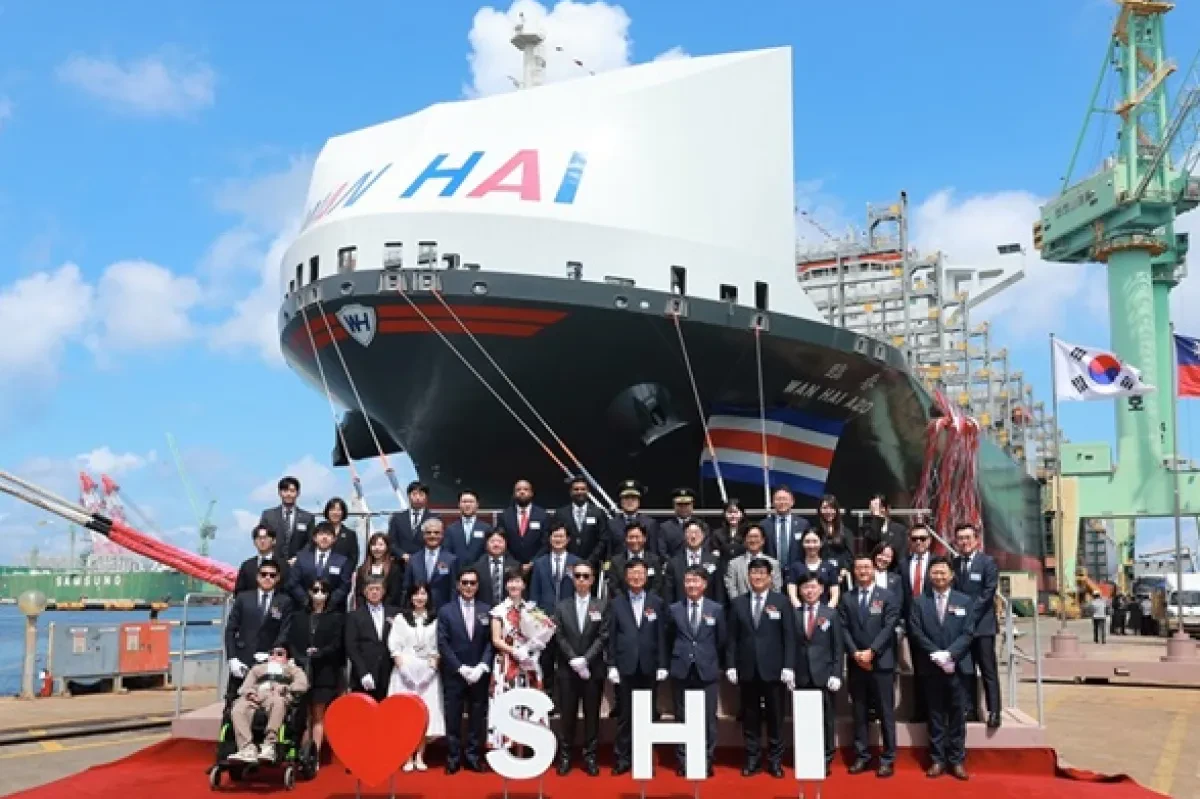 Wan Hai Lines Holds Naming Ceremony for 13,100teu Newbuilding “WAN HAI A20”