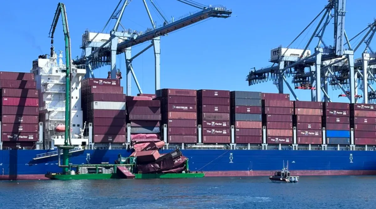 67 boxes tumble overboard from ZIM-chartered vessel berthed at Long Beach