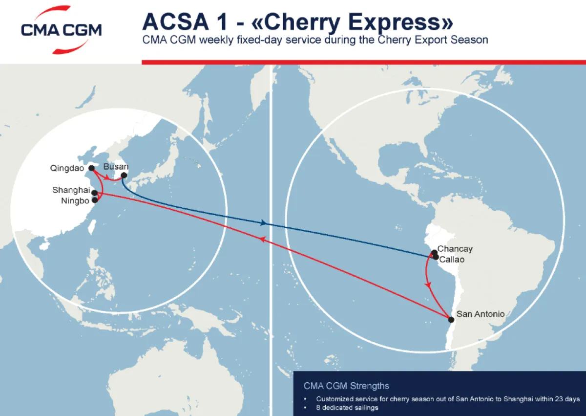 CMA CGM - Launch of the 2025 Cherry Express service