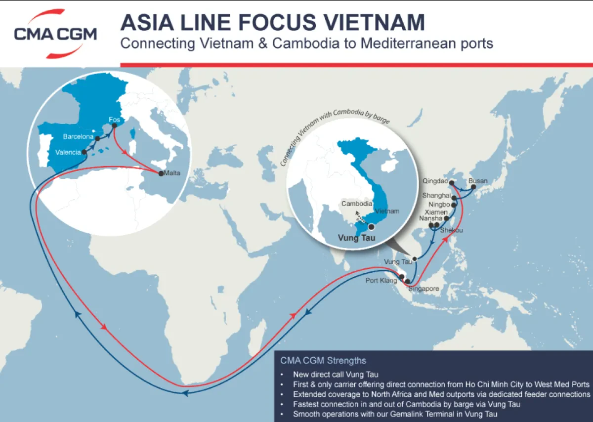 New direct call at Vung Tau, Vietnam on MEX1 service