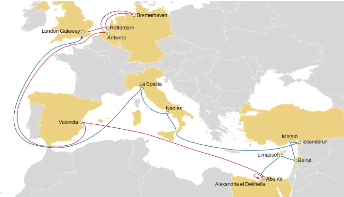 MSC - Enhanced Levante Express Offers Direct Connections from/to Germany, Cyprus and Lebanon