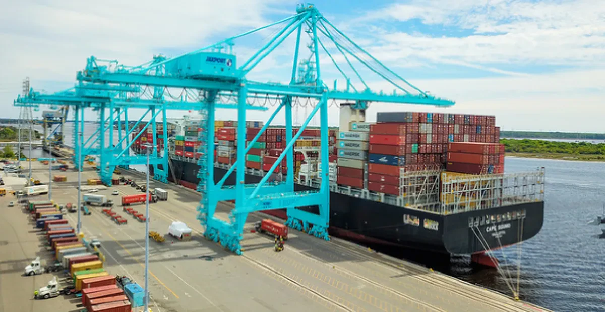 JAXPORT welcomes its largest containership