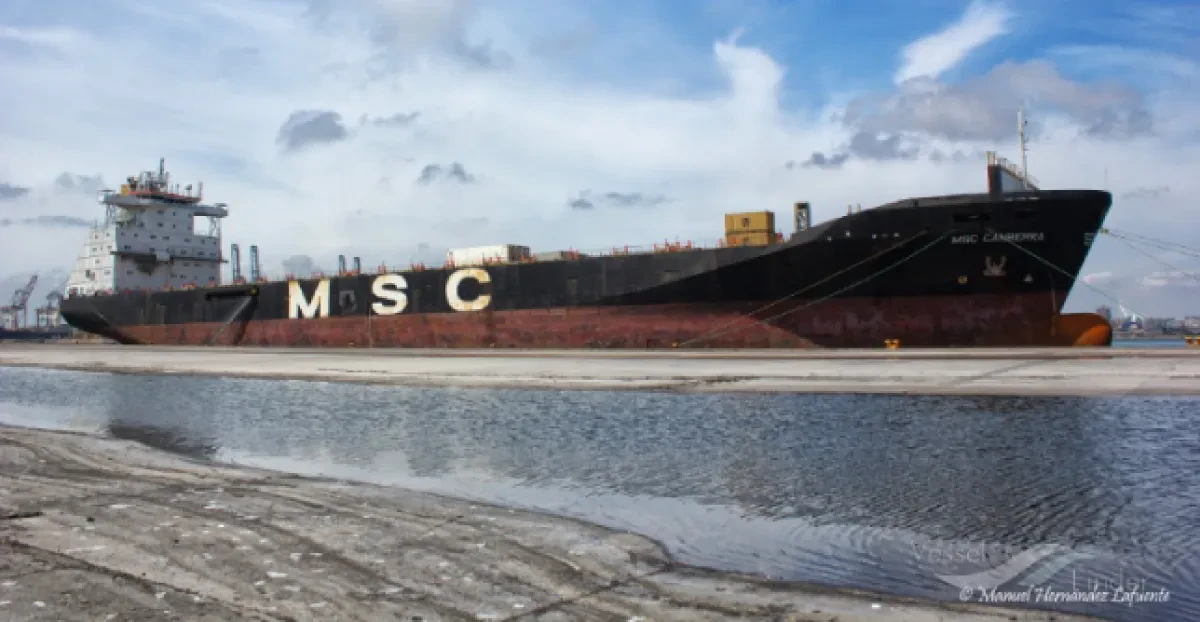 Arson reported on MSC containership