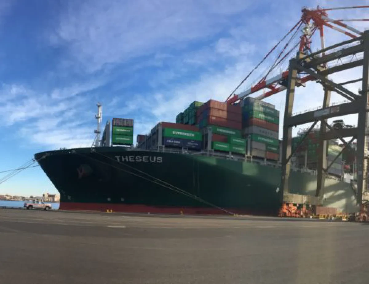 The Port of NY and NJ welcomes Evergreen THESEUS - eeSea