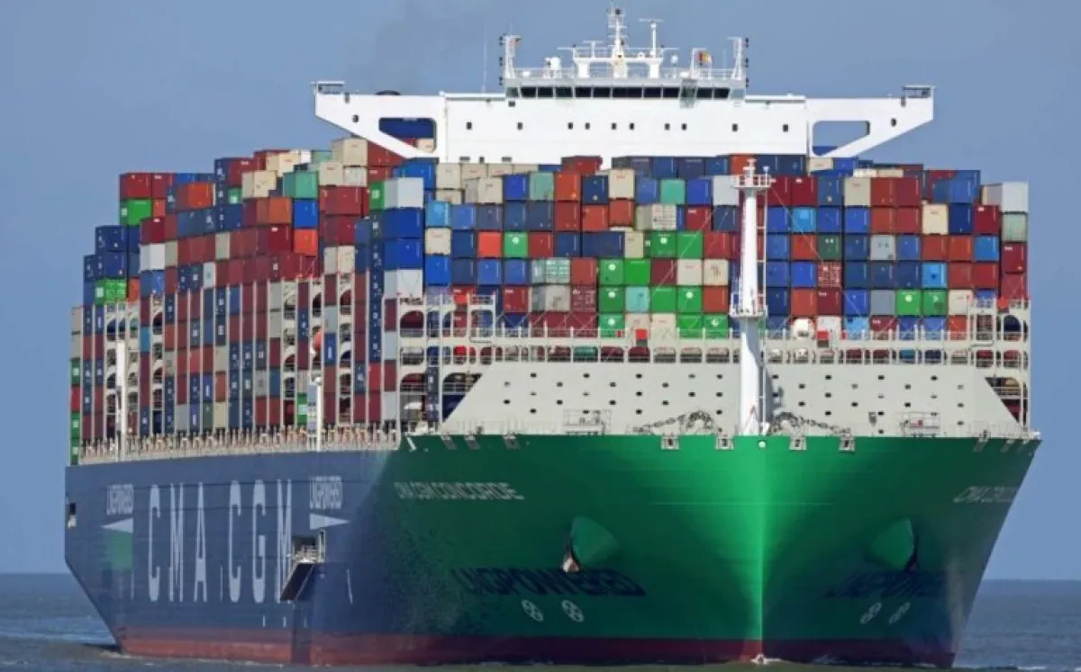 LNG-powered CMA CGM mega vessel completes milestone call at Rotterdam